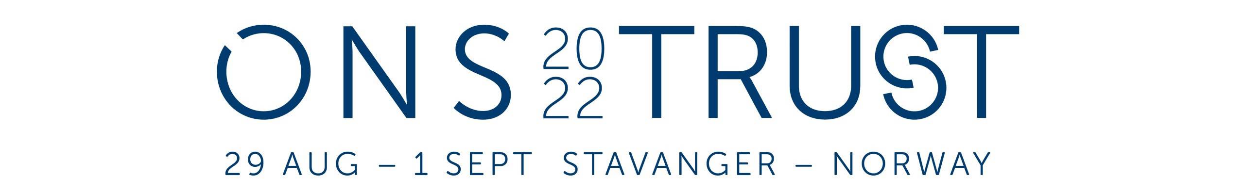 ONS 2022 Trust logo with date and place