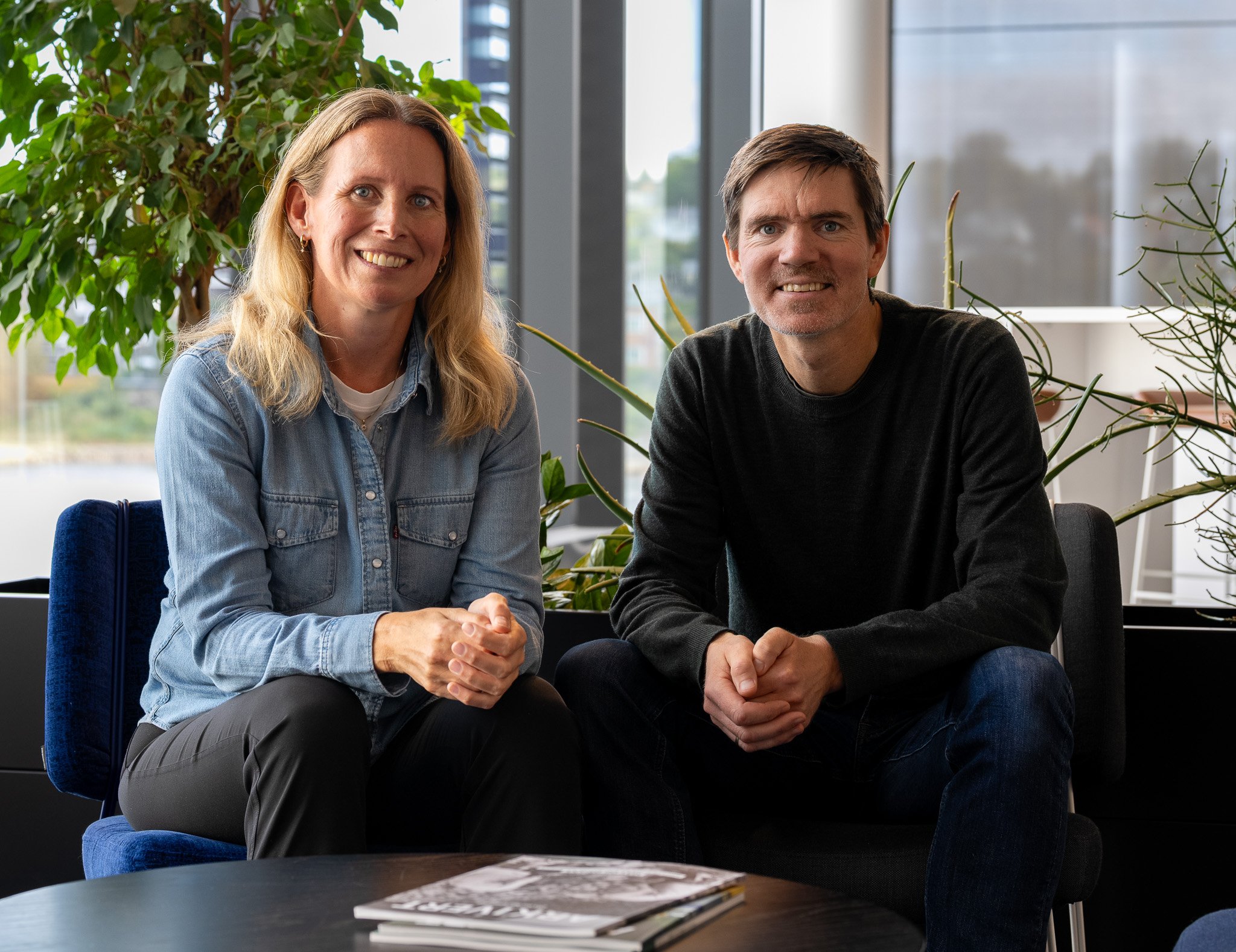 Karen Reite and her manager Jon Birger Aarnes