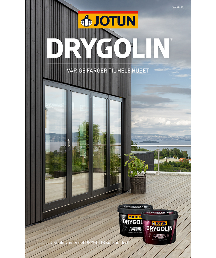 Forsiden av DRYGOLIN 2024 utendørsfargekart