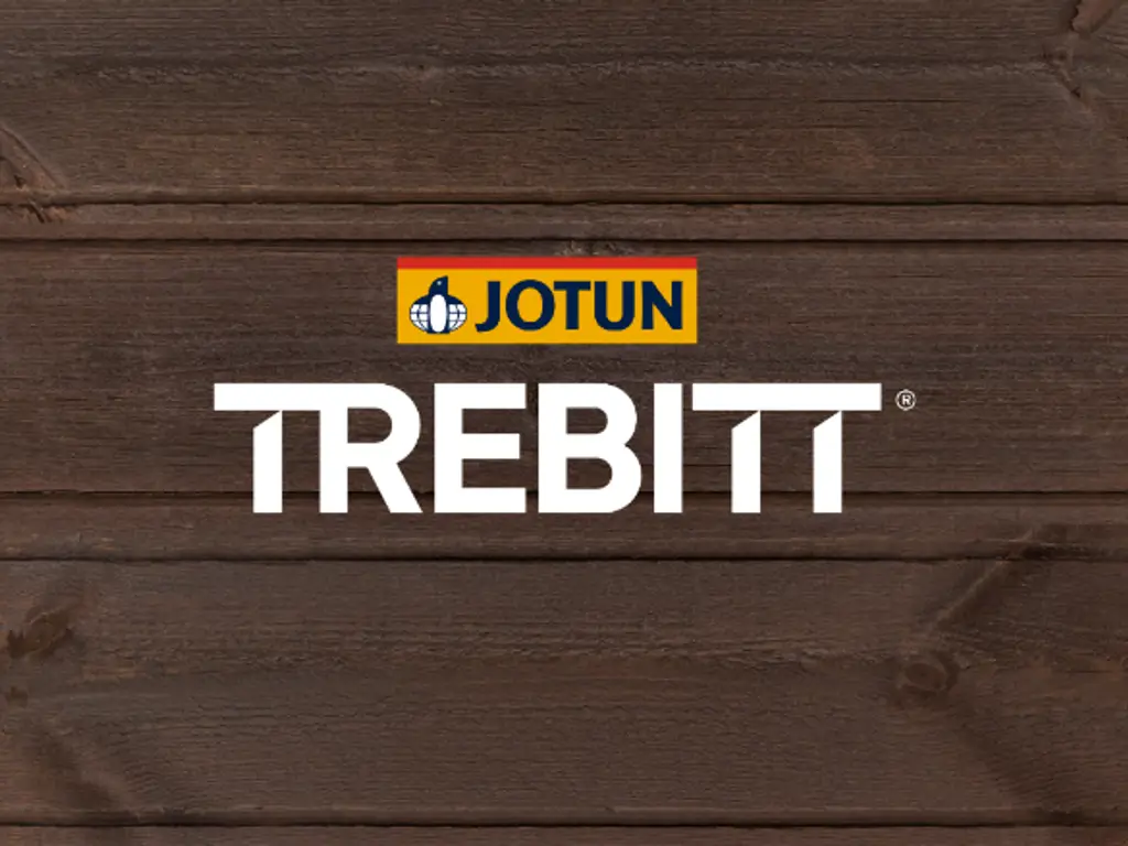 Jotun TREBITT farveprøve og logo