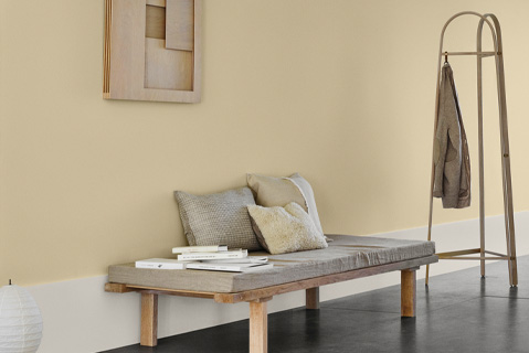 Soft and sunny yellow