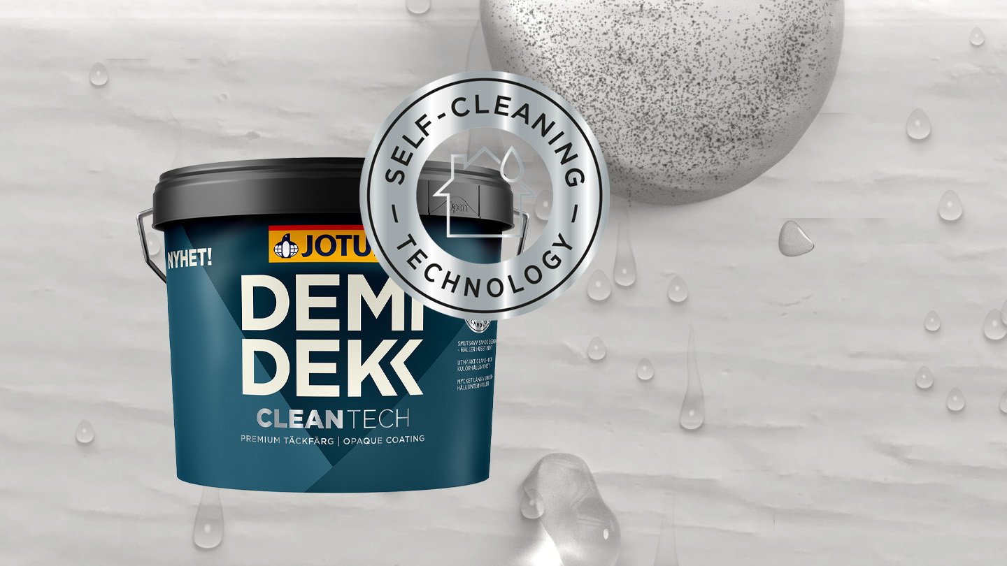  DEMIDEKK CleanTech’s Self-Cleaning technology - självrengörande utomhusfärg