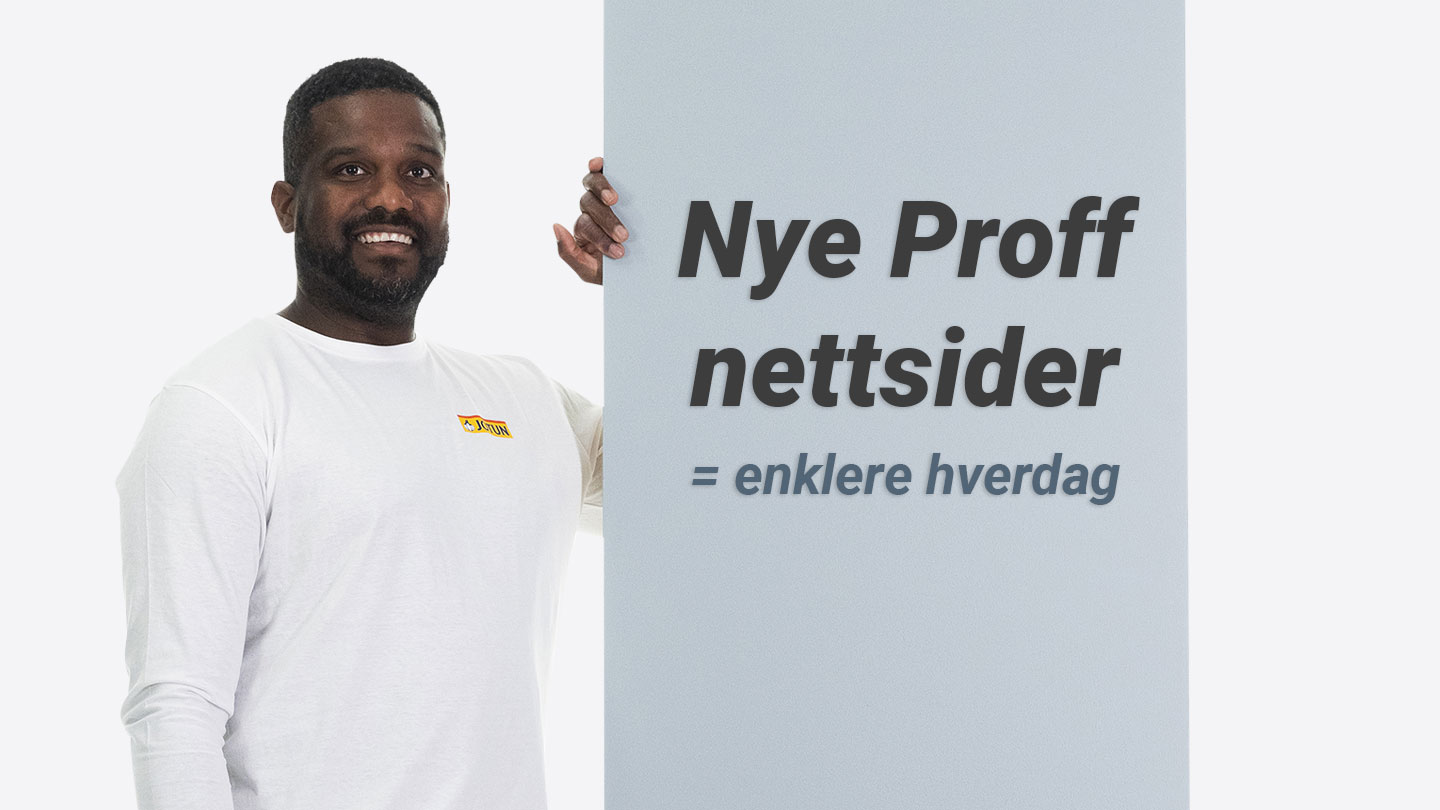 Nye proff-nettsider