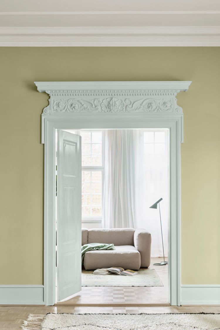 Jotun 8596 Sunny Green 6167 Spring Breeze 9918 Morning Fog