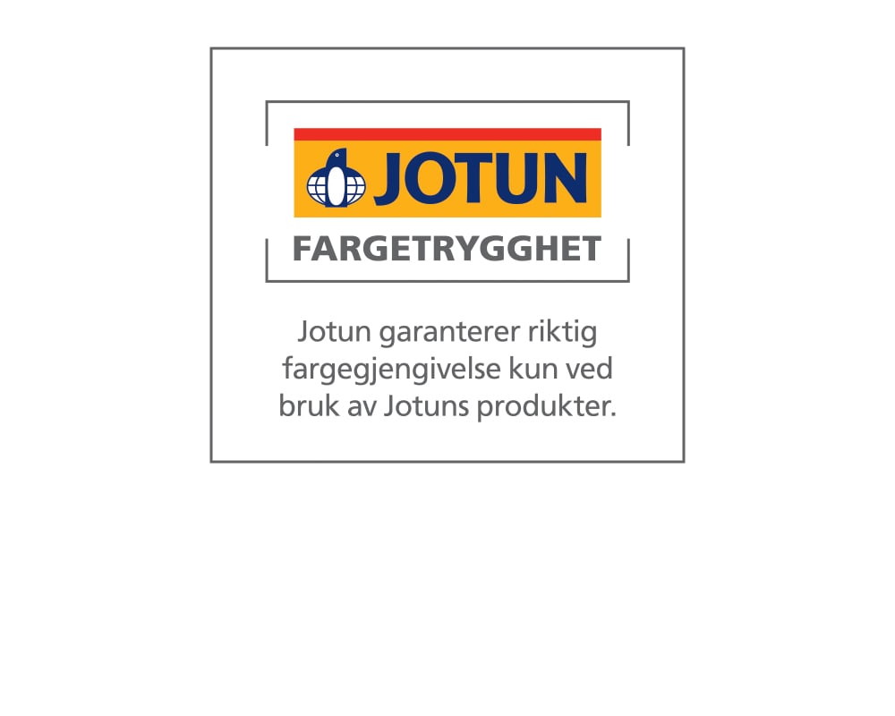 Jotun-maling garanterer Jotun-farge