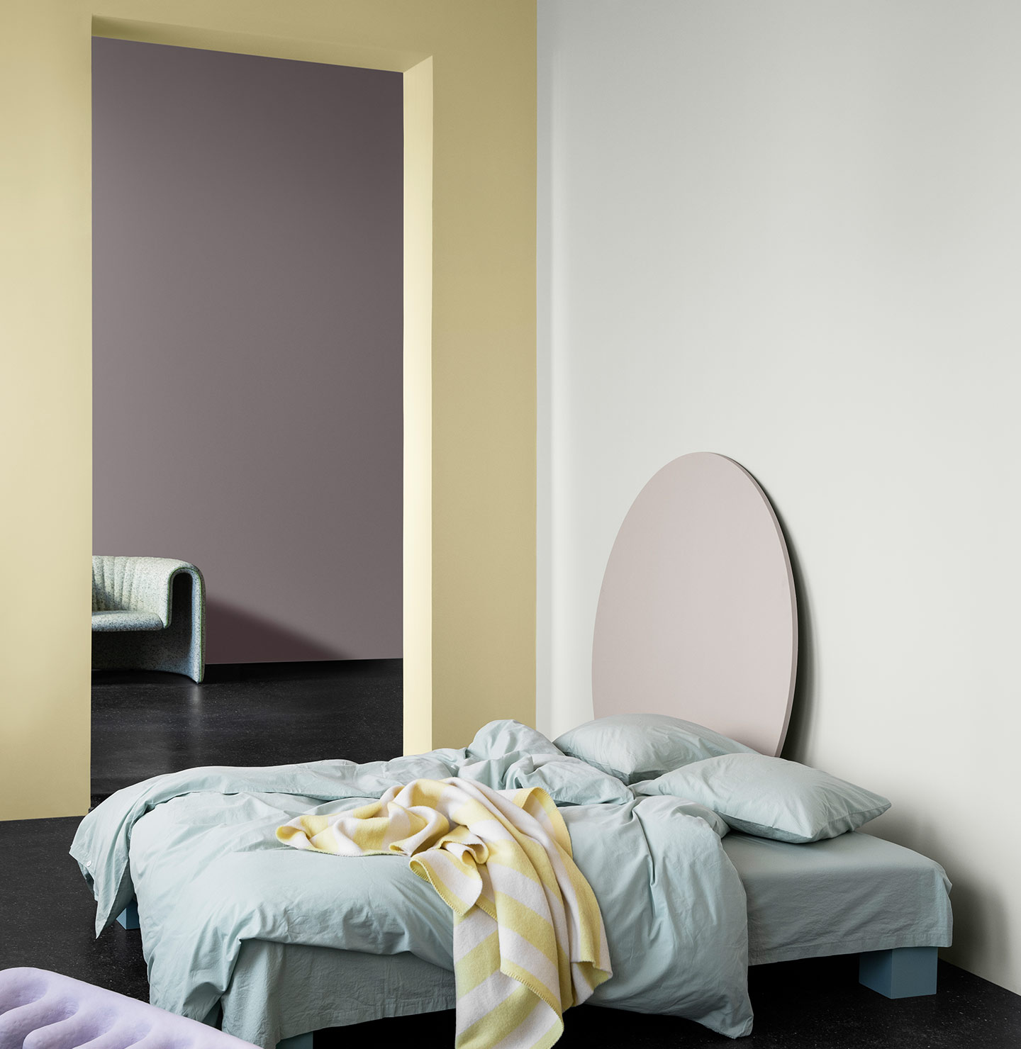 Vakker lilla farge til soverom Jotun 3377 Slate Lavender