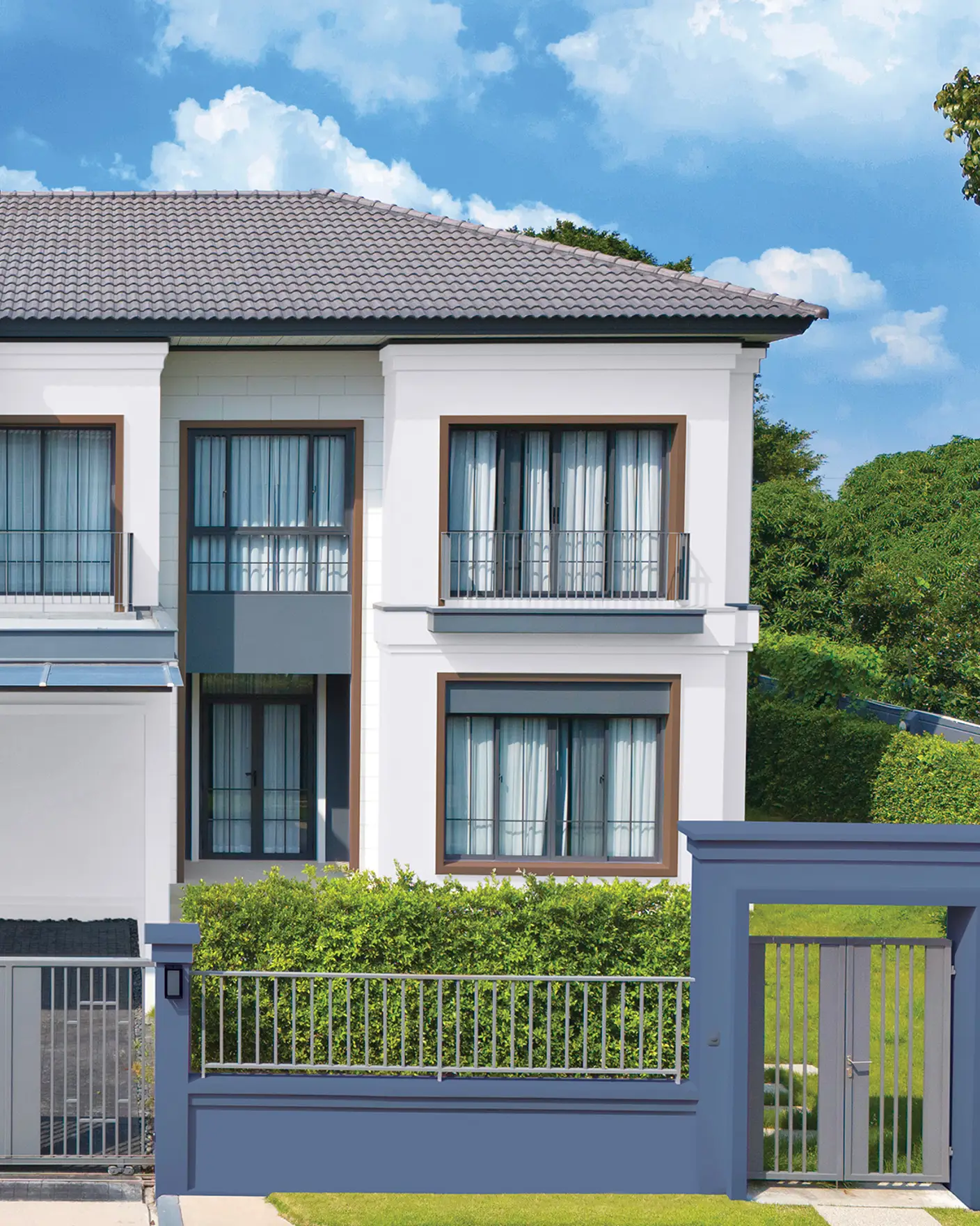 Jotun 4011 Mistral 1258 Brunette 4072 Moon Reflection