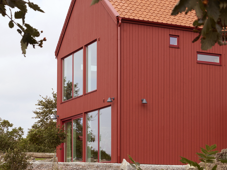 matt rött hus