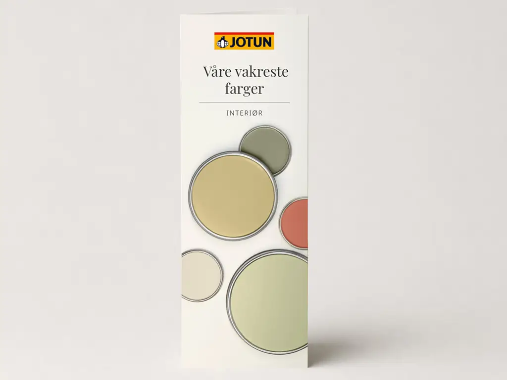 Forsiden av Jotuns fargekart Våre vakreste farger
