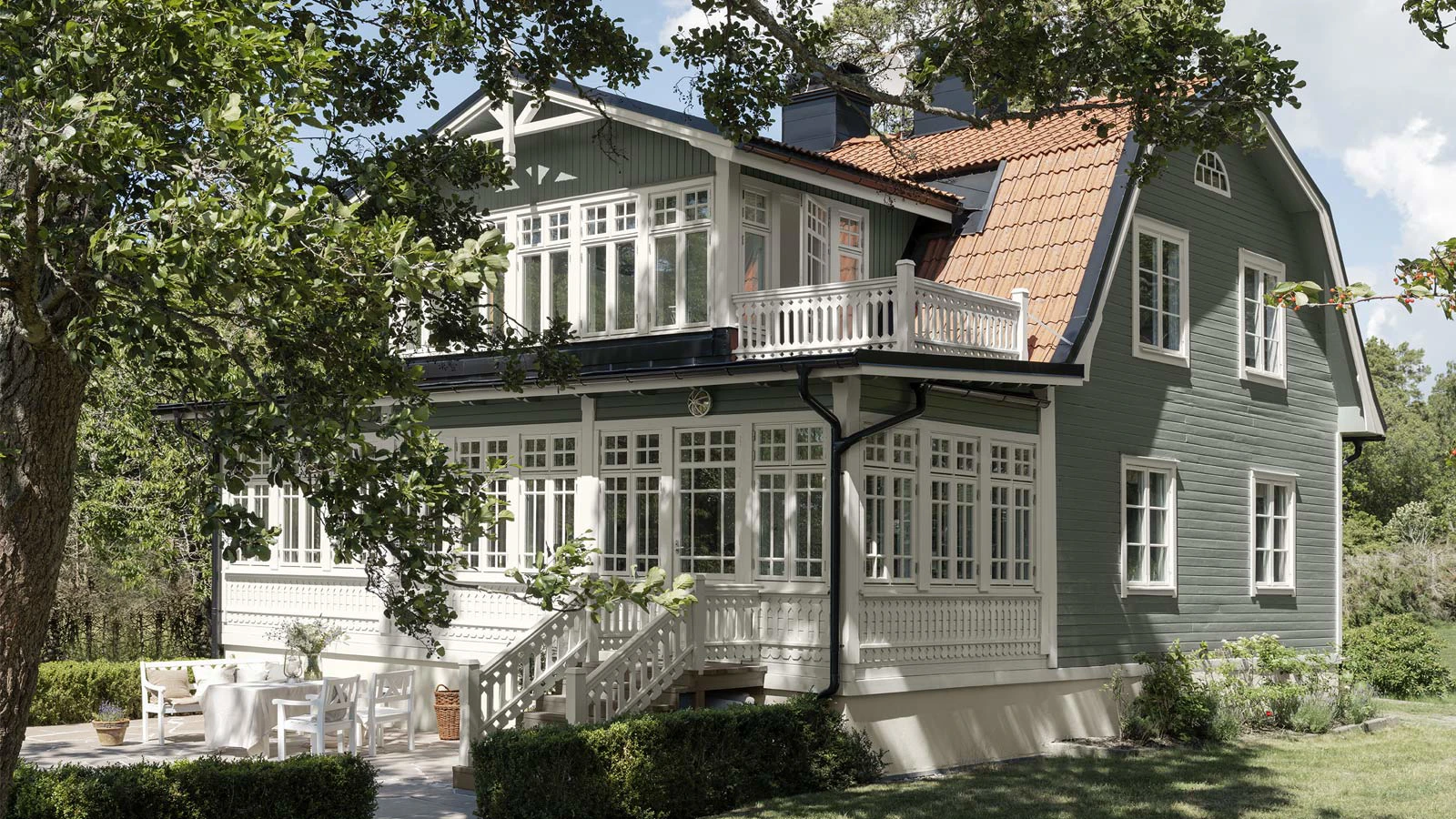 Grønne utendørsfarger