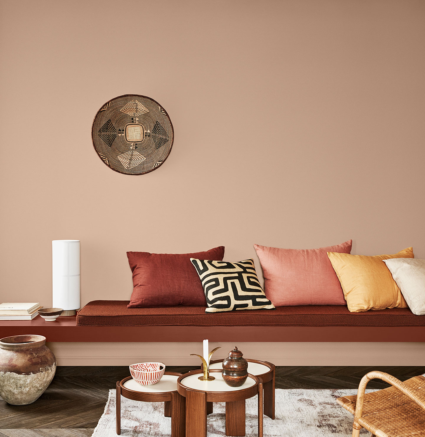 Beautiful pink colour for your living room Jotun 12120 Desert Pink
