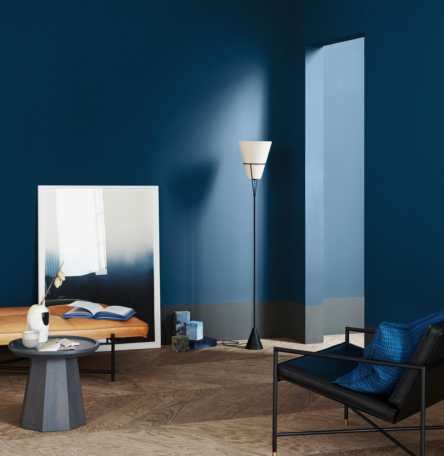 Beautiful blue colour for your living room – Jotun 4863 Statement Blue