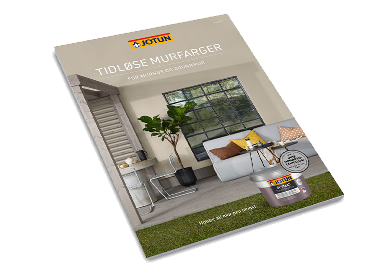 Forsiden av Jotun DryTech Murmaling fargekart 