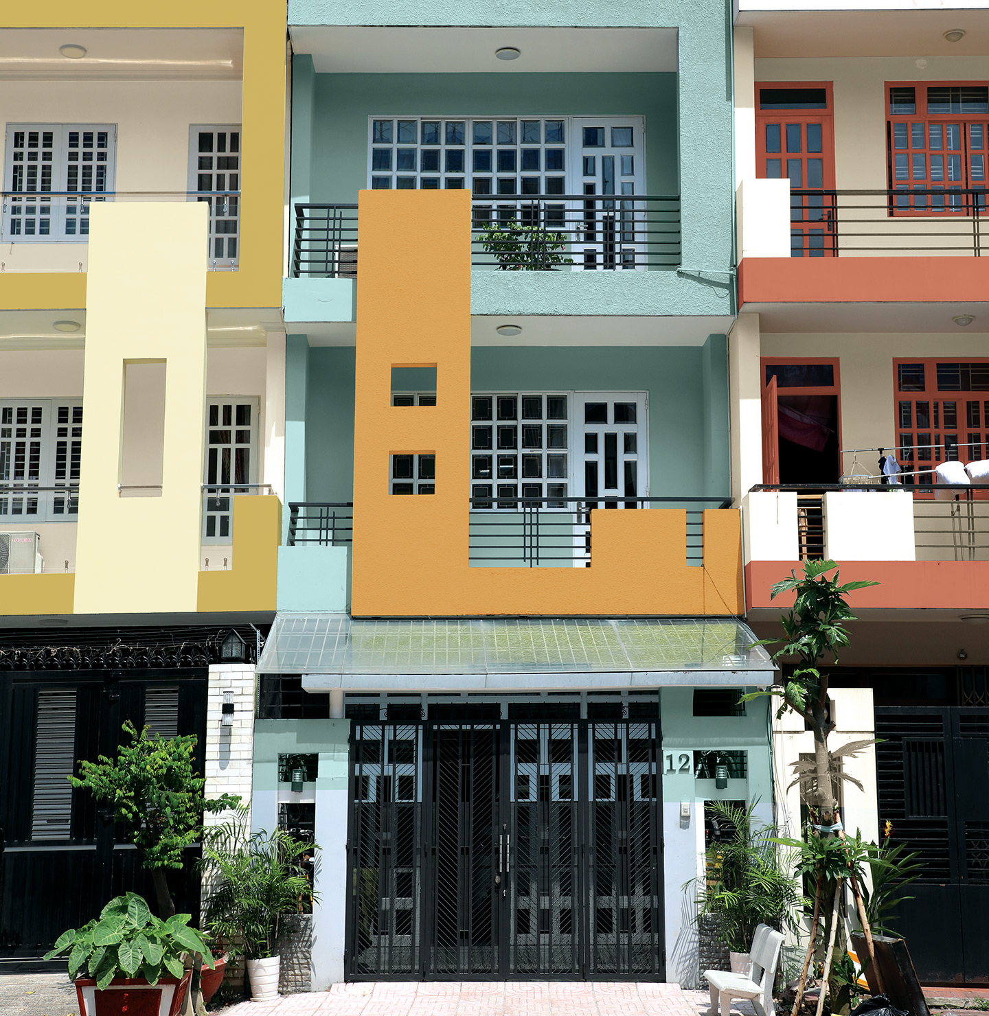 Jotun 5043 Pale Teal 8073 Oolong 2131 Fire Brick