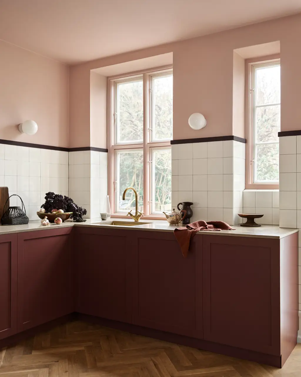 Kök i Joutn Sophisticated Red och Pink Ambience