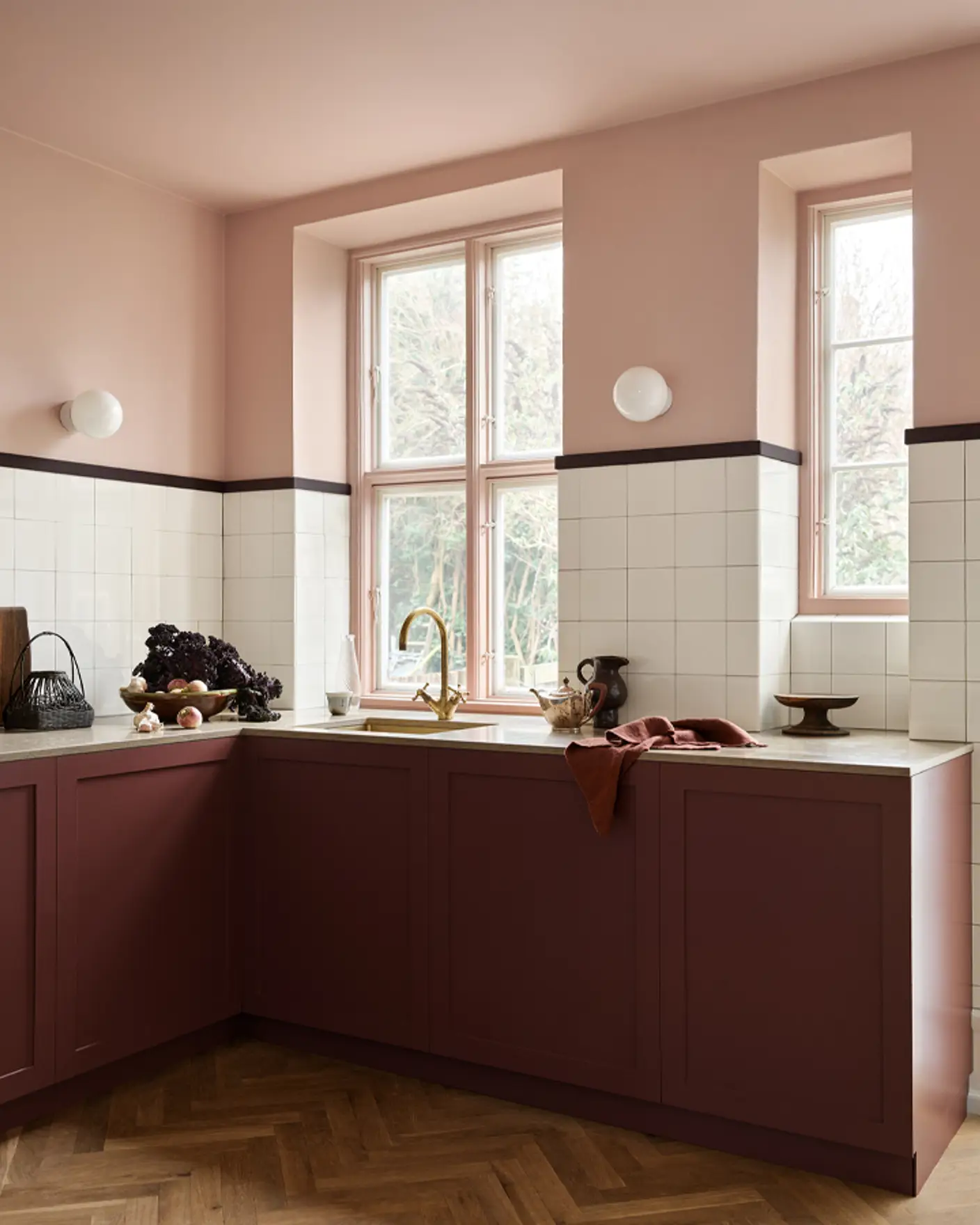 Kök i Joutn Sophisticated Red och Pink Ambience
