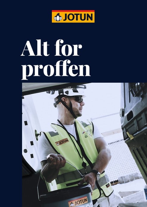 Forside av brosjyre Alt for Proffen Jotun