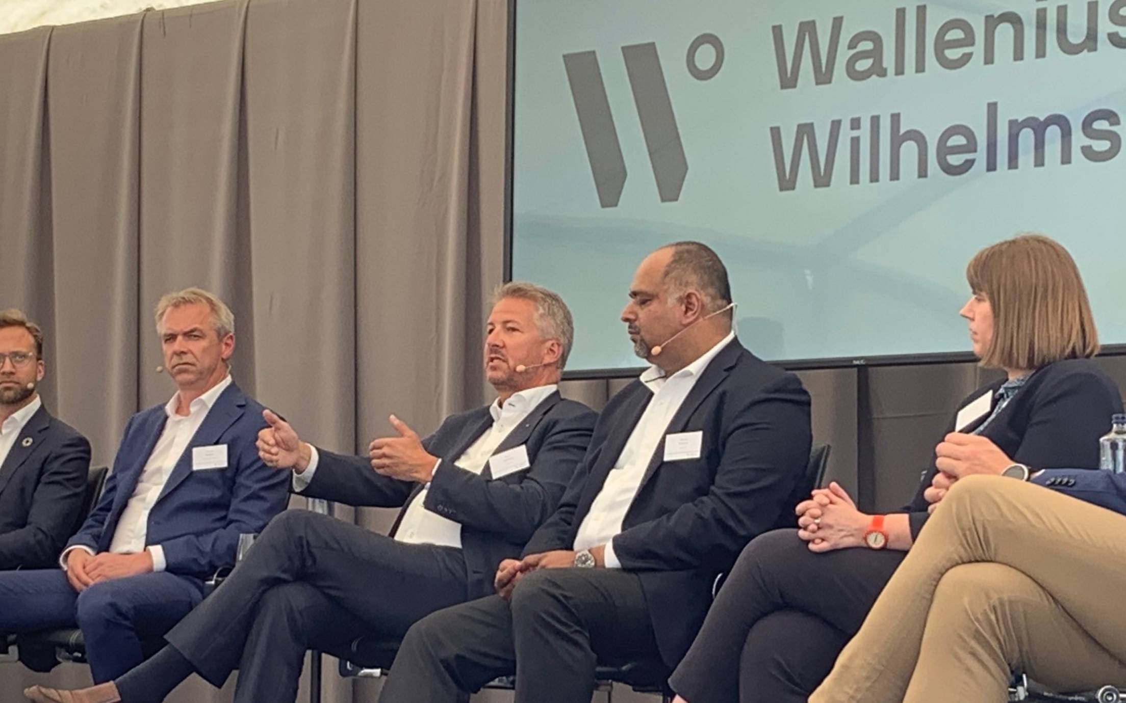 Expert panel at Wallenius Wilhelmsen sustainable shipping partner event in Oslo