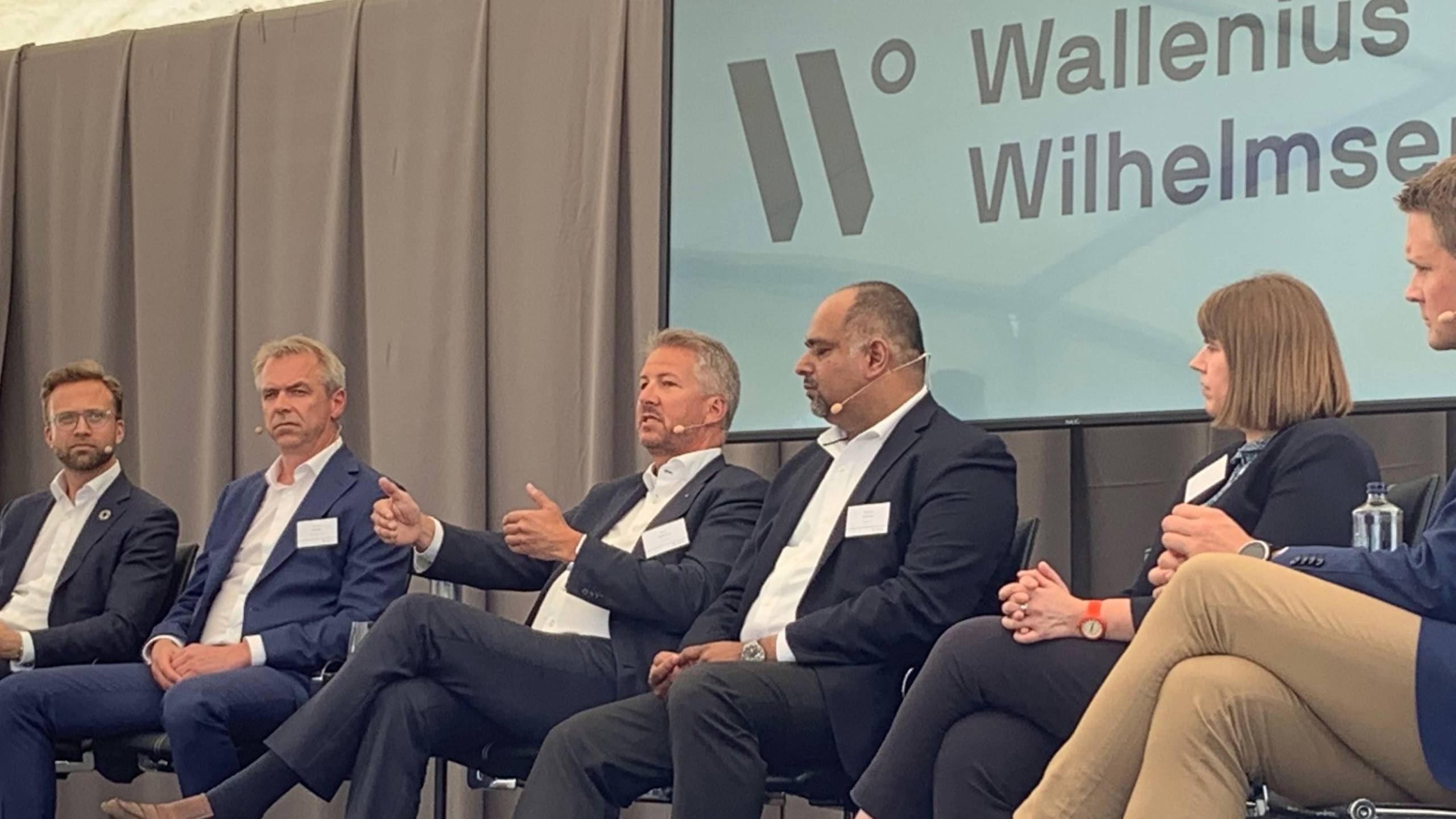 Expert panel at Wallenius Wilhelmsen sustainable shipping partner event in Oslo