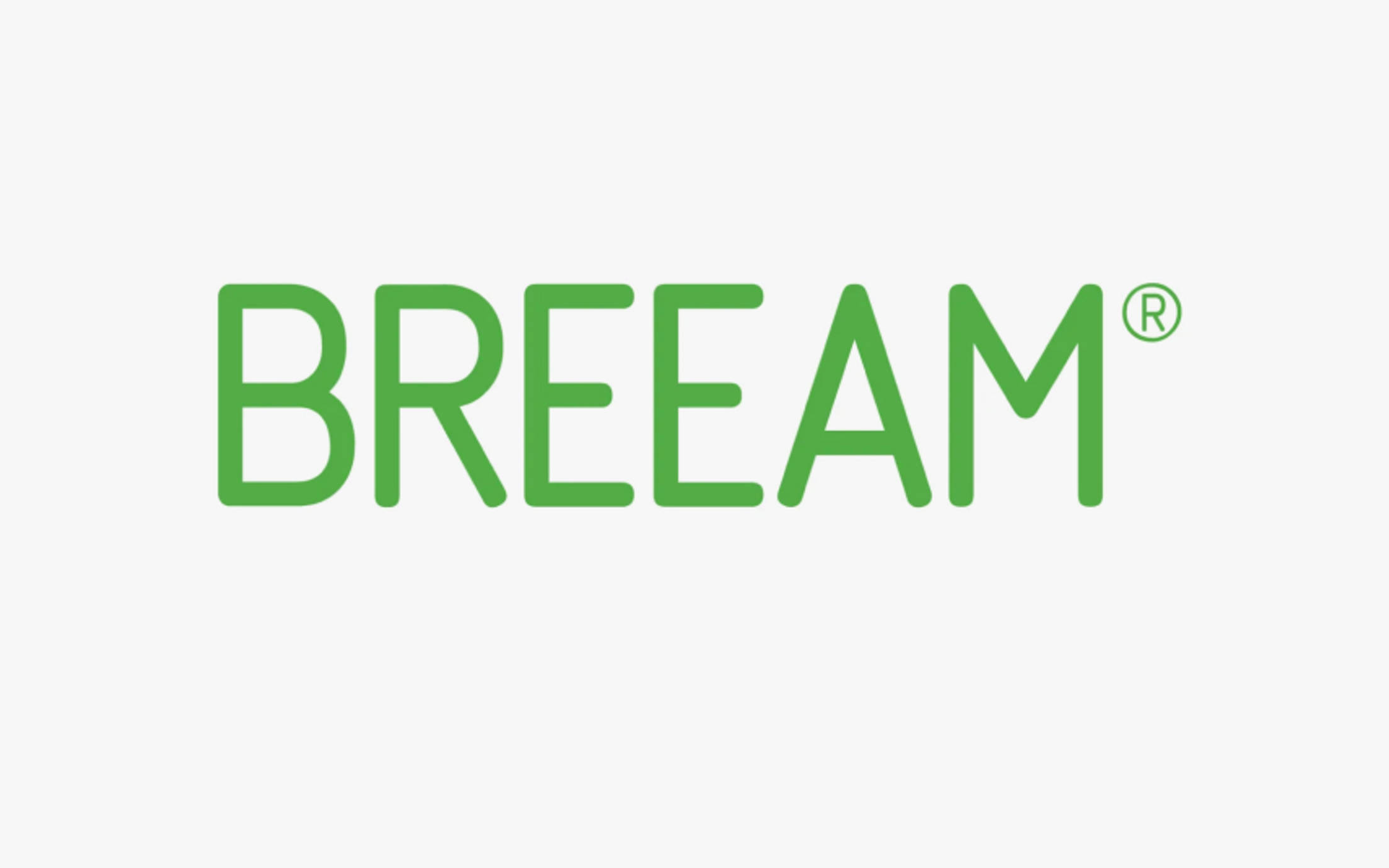 BREEAM logo on gray background