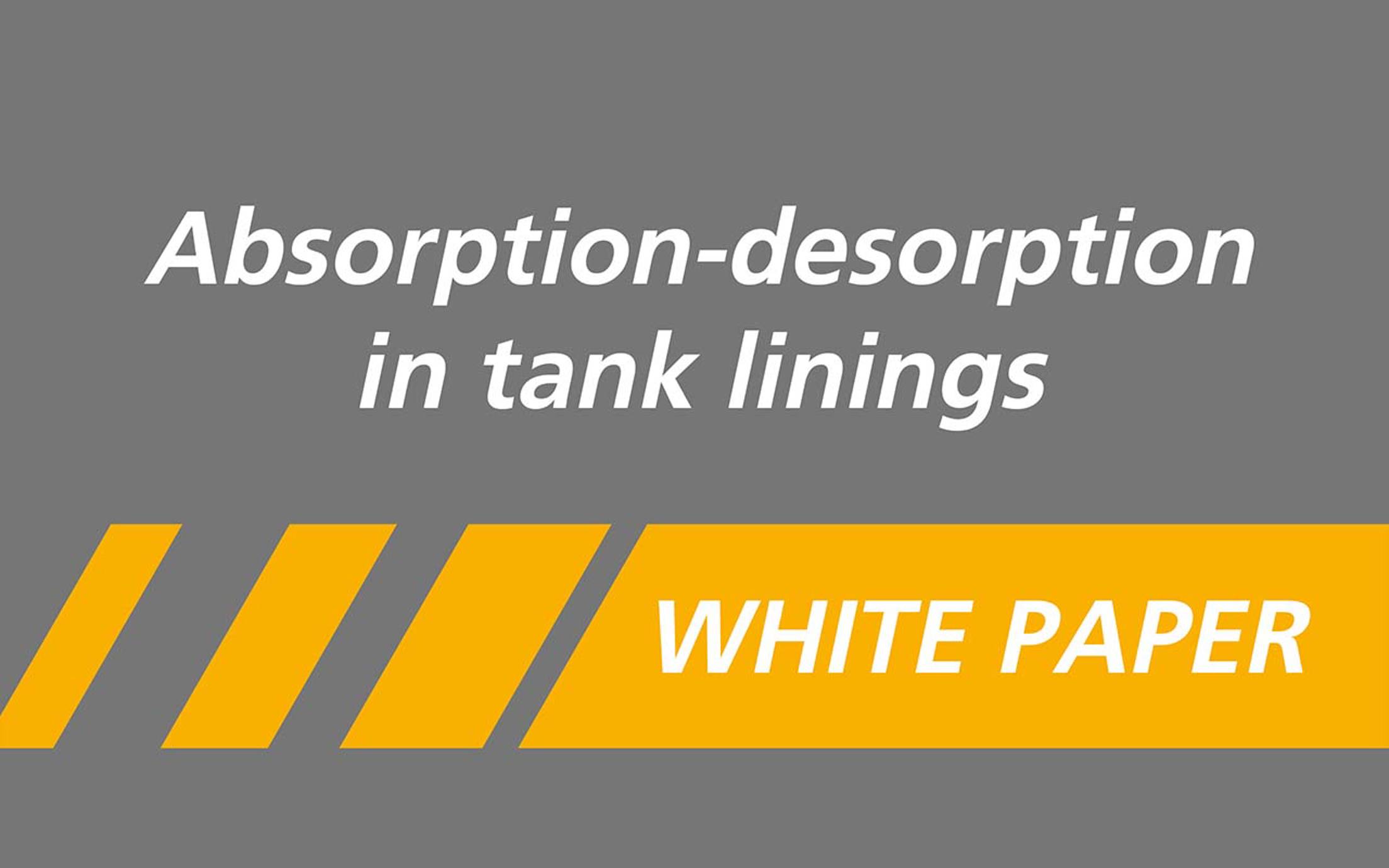 Image showing title of white paper called Absorption-desorption in tank linings by Jotun