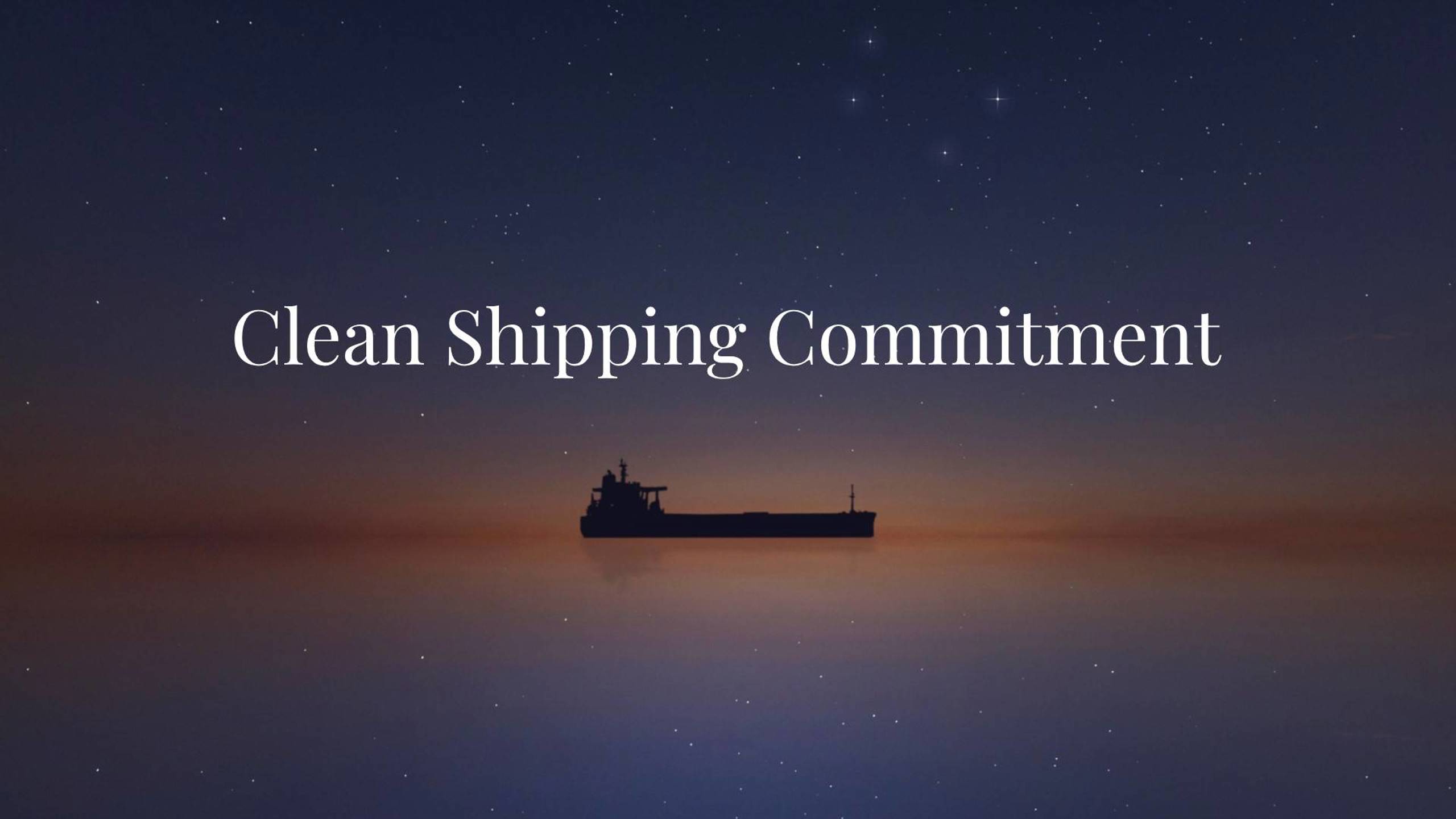 Jotun Clean Shipping Commitment