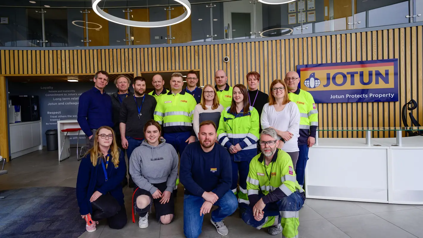 The intumescent team at the Flixborough laboratory