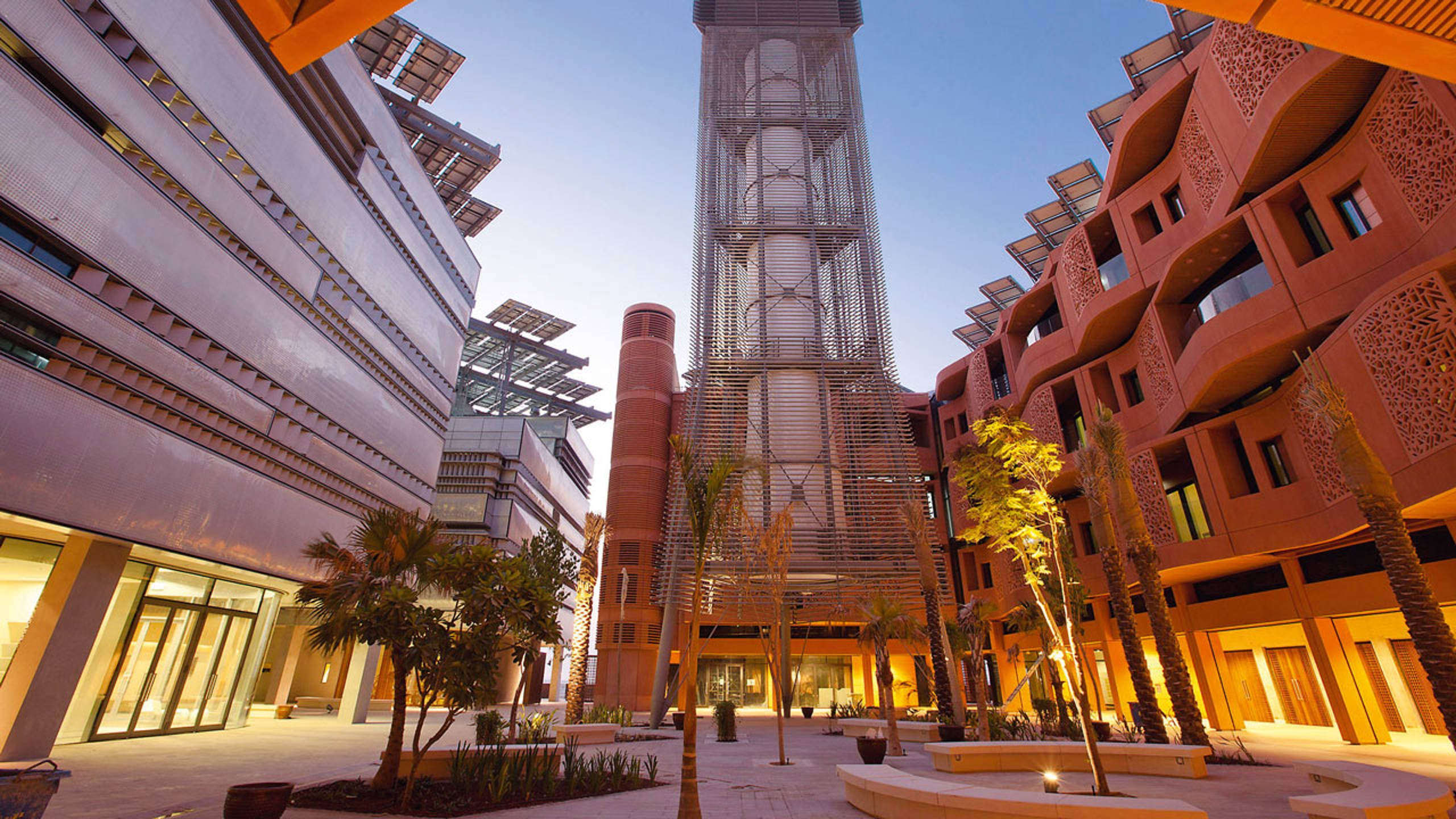 Masdar City near Abu Dhabi is aspiring to be one of the most sustainable cities in the world. Covering an area of approximately 6km2 Masdar City will integrate the full range of renewable energy and sustainability technologies, across a living and working community.