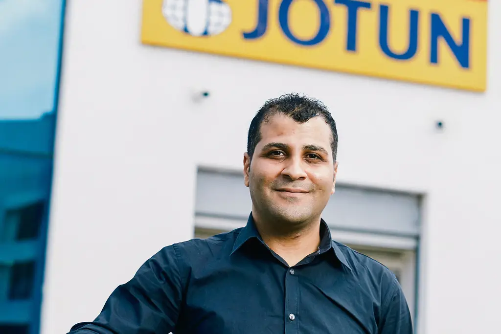 While pursuing a career at Jotun and rasing a family, Salem ElSayed Abousalem also found time to earn his PhD in Physical Chemistry. Photo: Morten Rakke