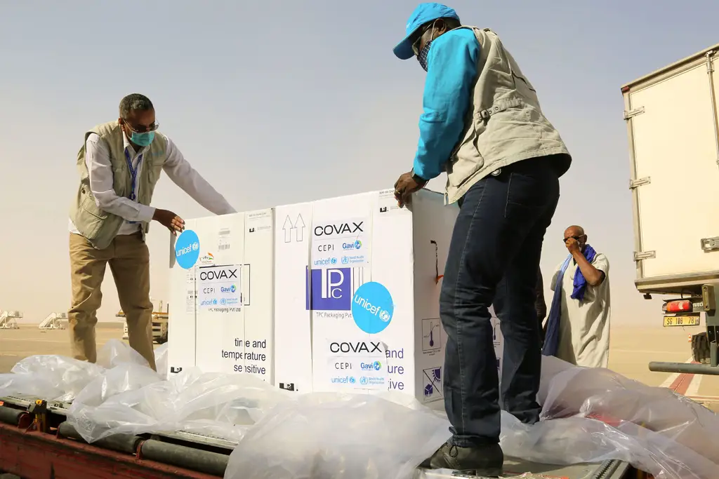 Distribution of vaccines through UN's COWAX programme