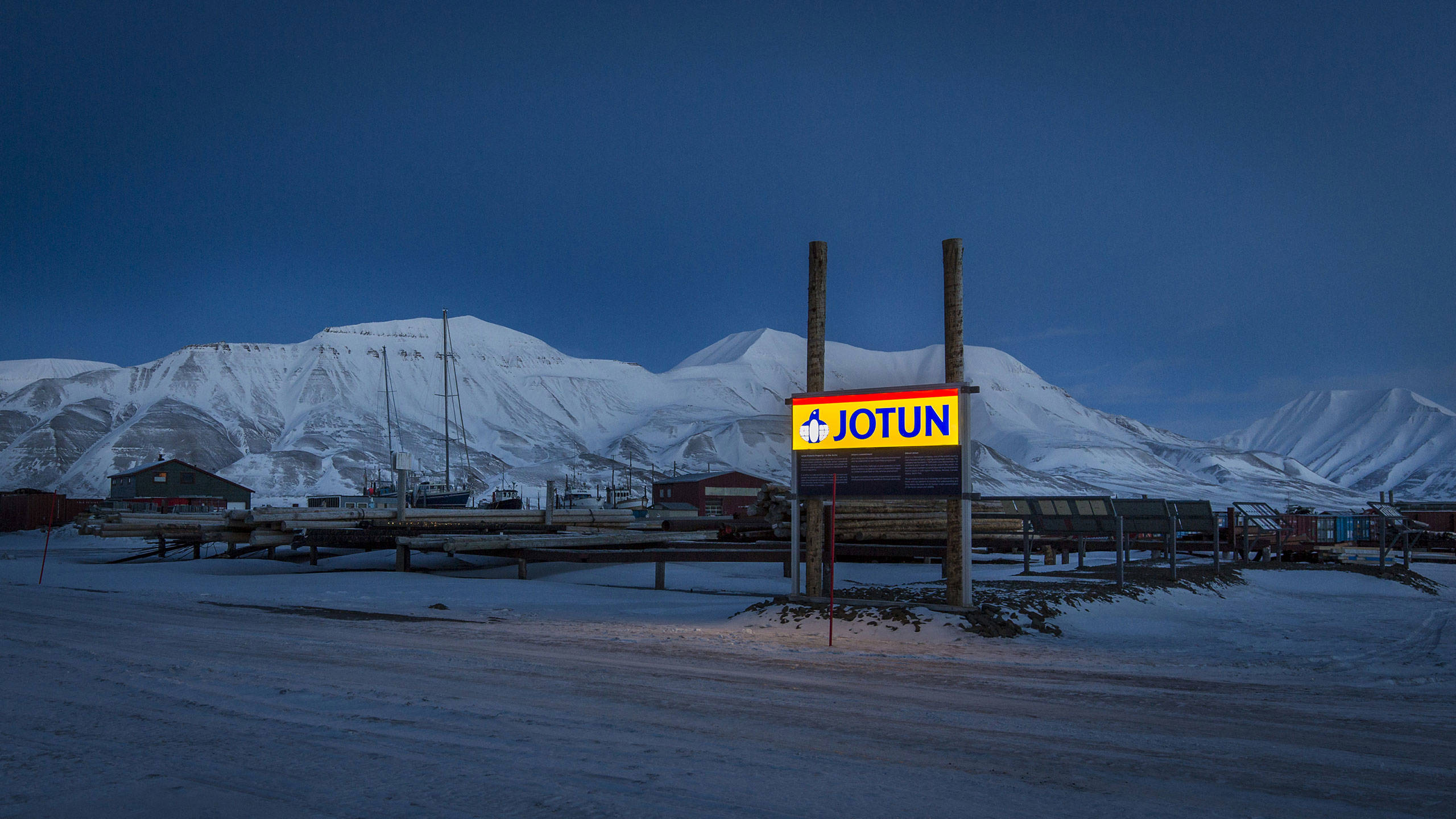 Jotun's test centre in the arctic