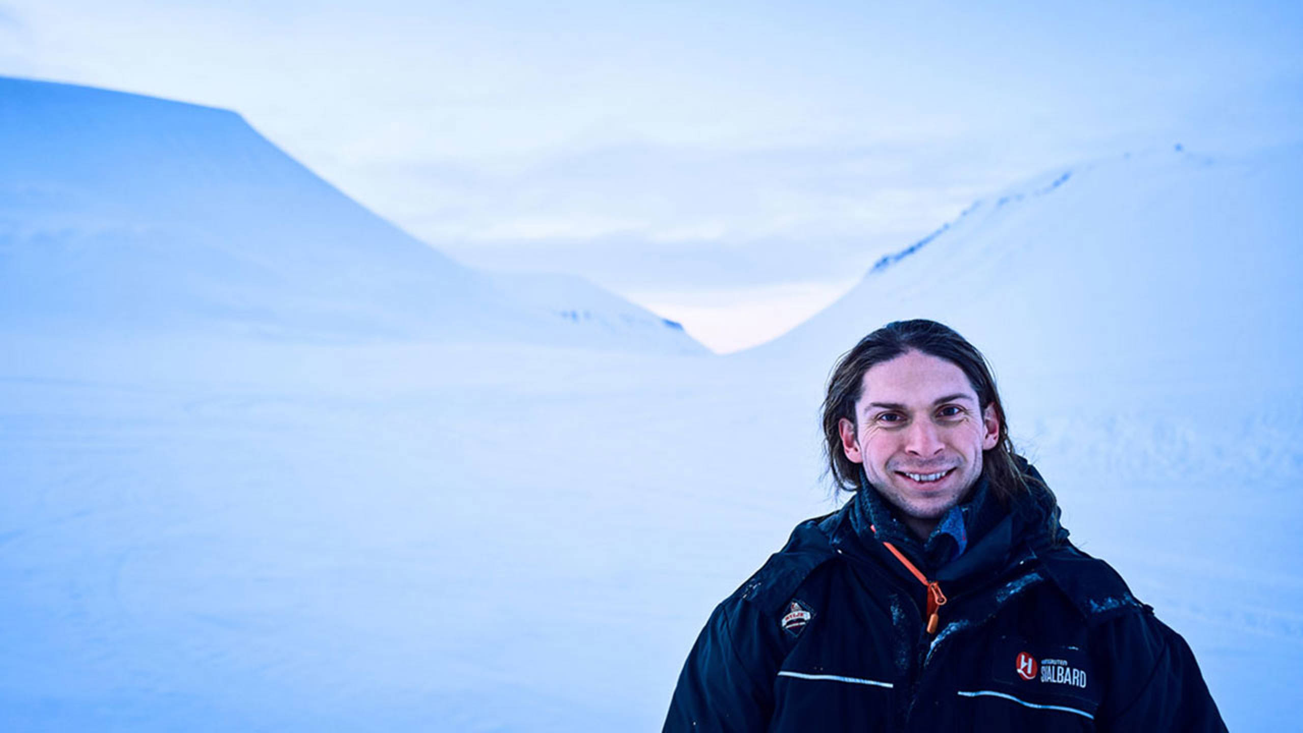 Anders Skilbred photographed in Svalbard.
