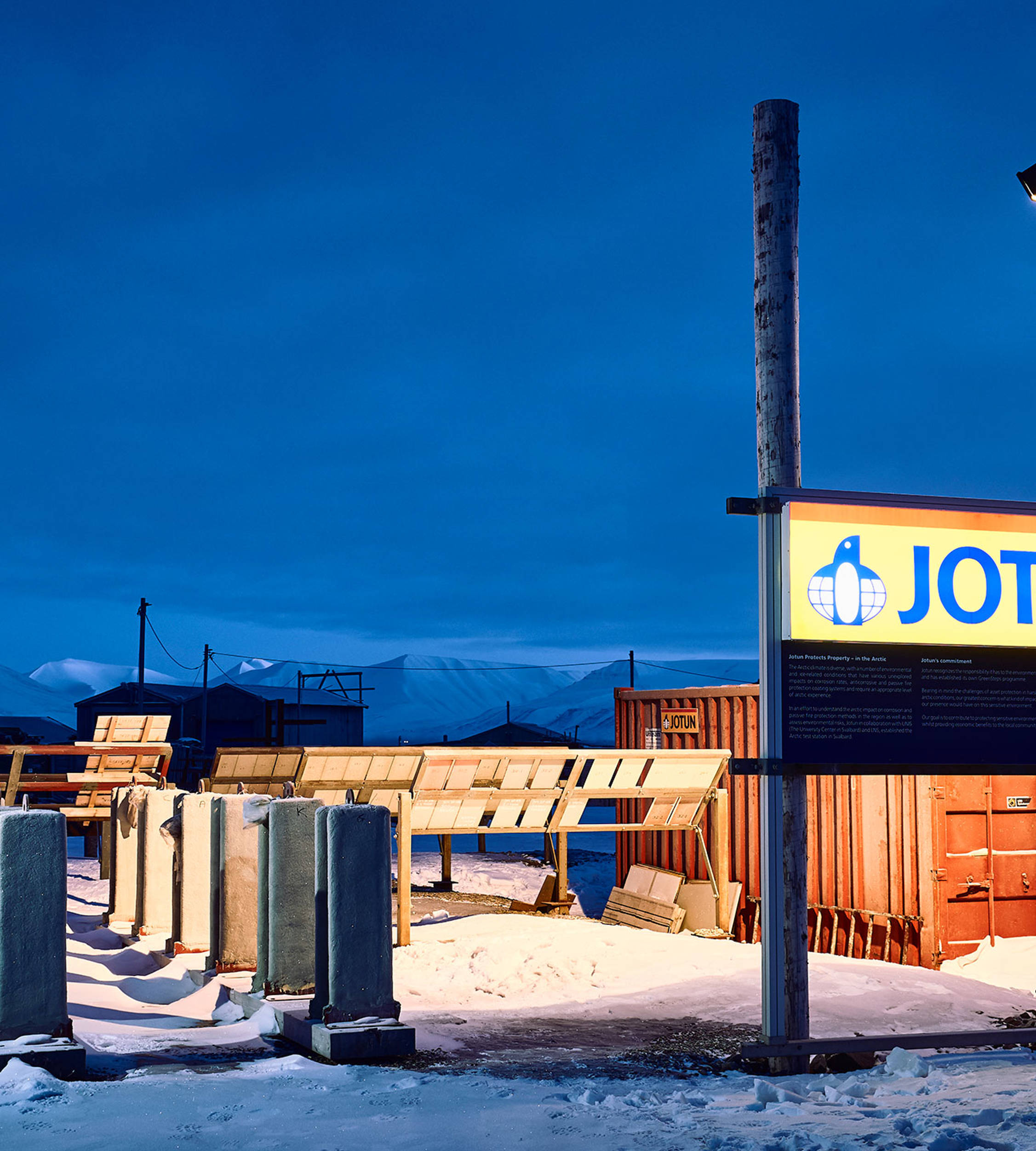 Jotun's test centre in Svalbard, Norway