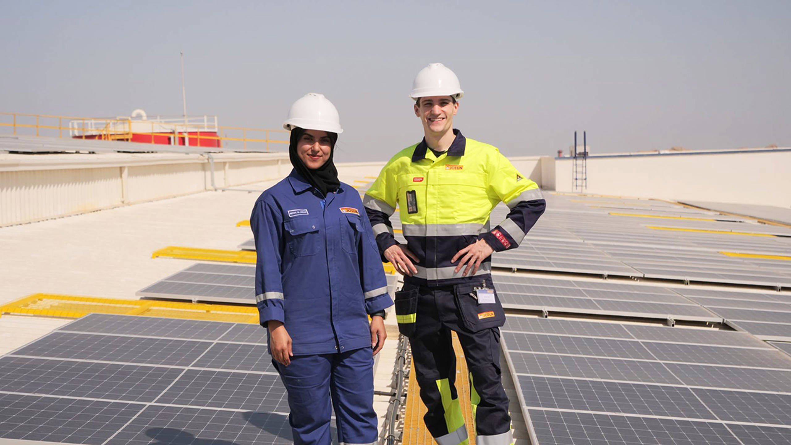 Matthieu Augereau on the rooftop of the factory in Oman