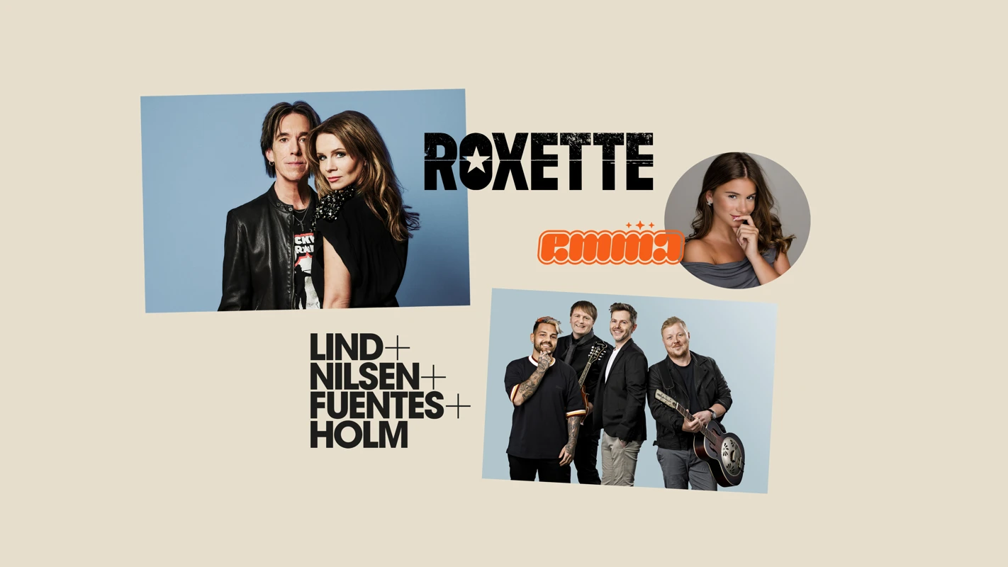 artister til jubileumskonserten i badeparken