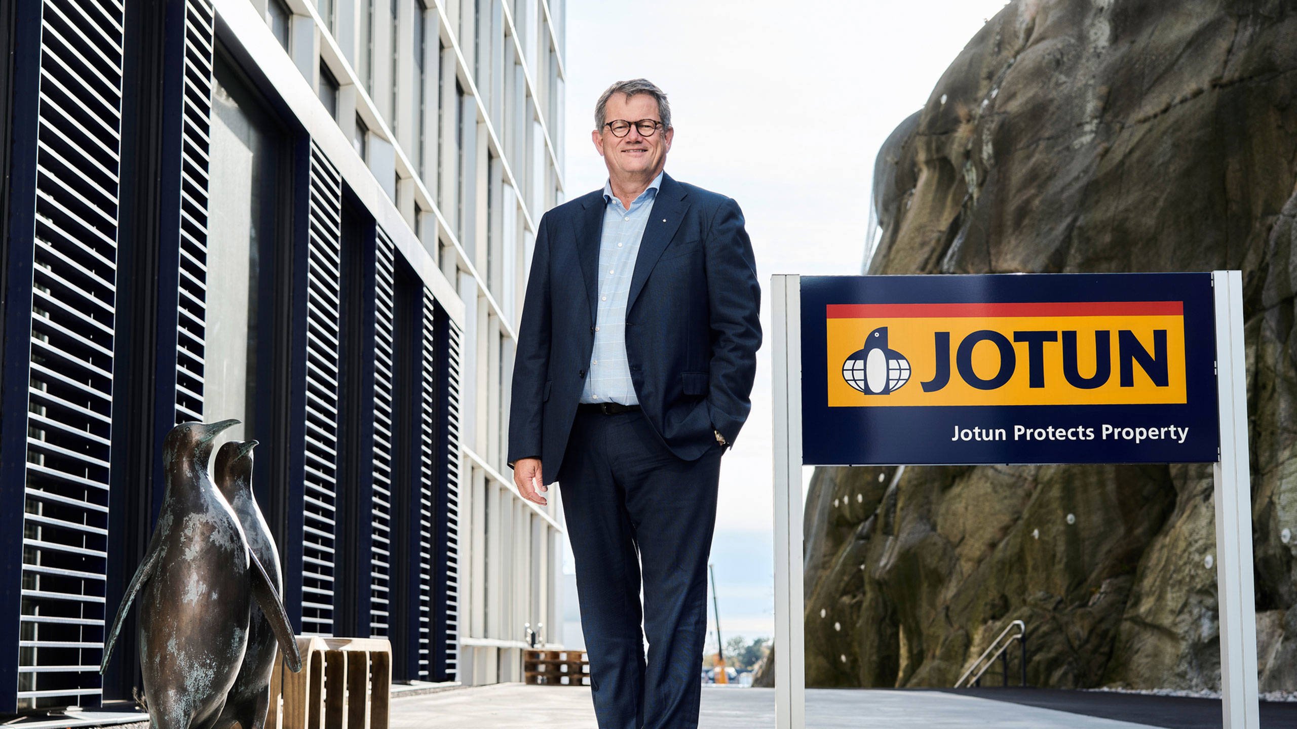 President and CEO Morten Fon at Jotun's headquarters in Sandefjord, Norway
