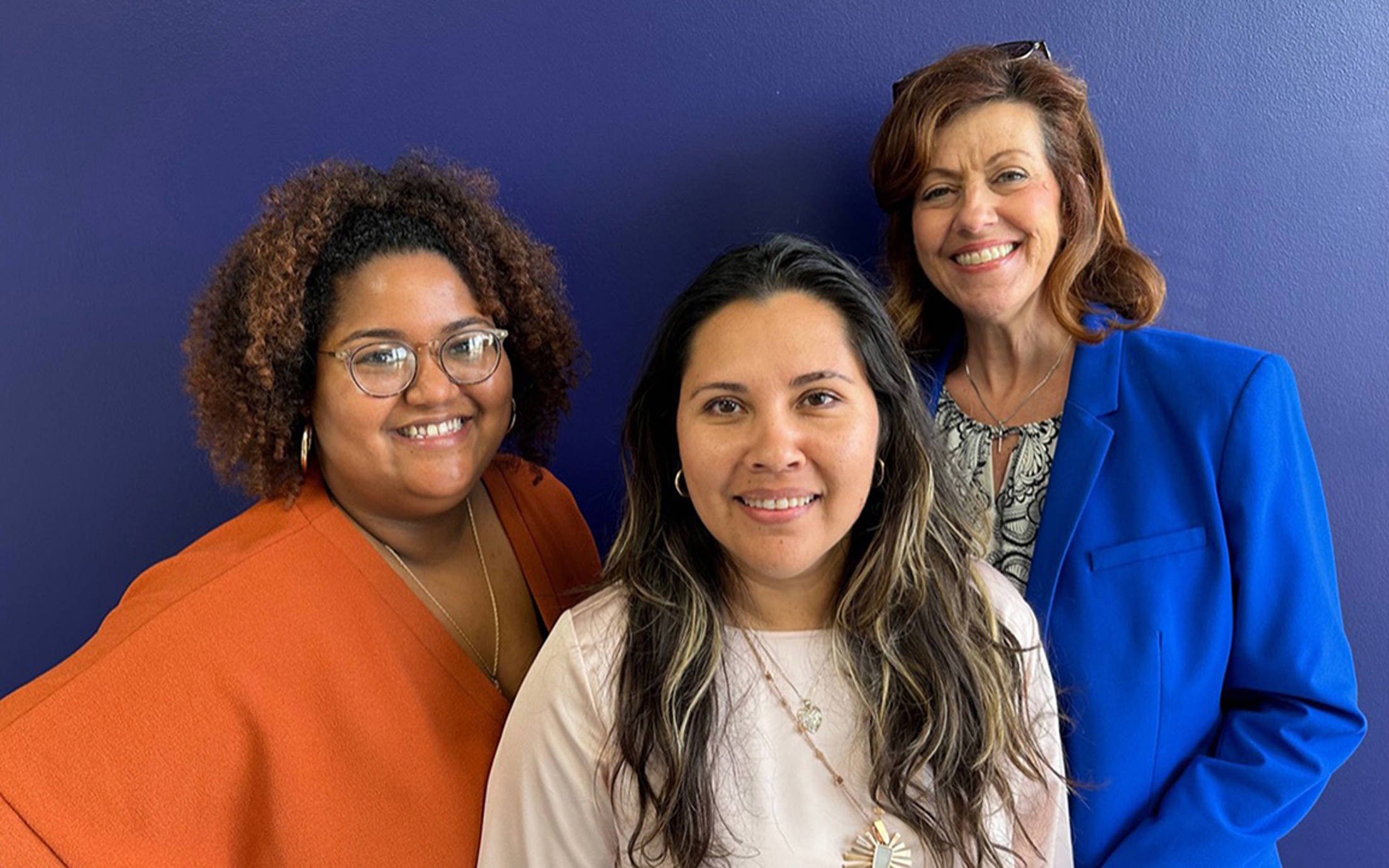 Three women of different age and nationalities